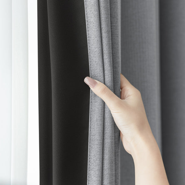 Jinchan Langley Blackout Room Darkening Curtains