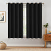 Jinchan Sterling Linen Textured Room Darkening Curtains