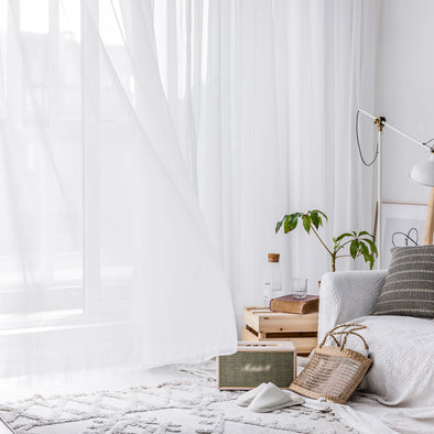Jinchan Mayfair Sheer Light Filtering Curtains