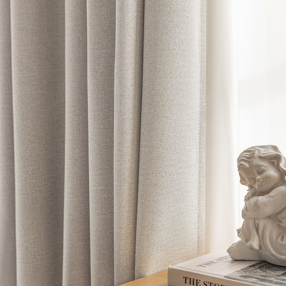 Jinchan Langley Blackout Room Darkening Curtains