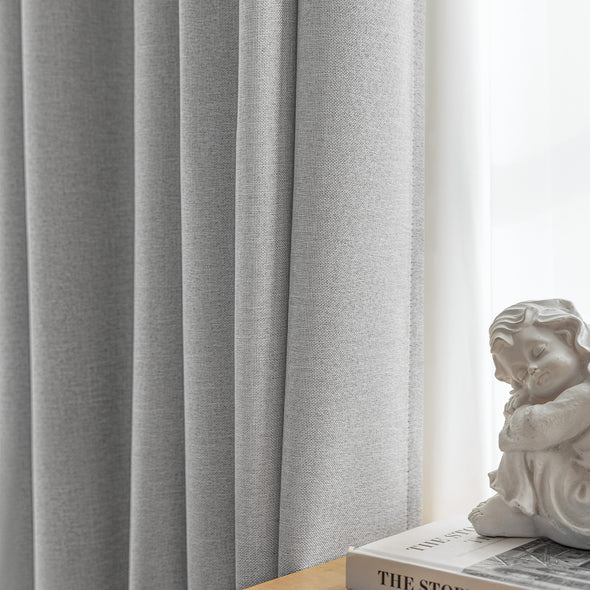 Jinchan Langley Blackout Room Darkening Curtains
