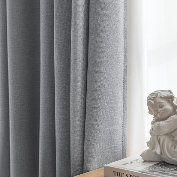 Jinchan Langley Blackout Room Darkening Curtains