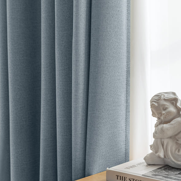 Jinchan Langley Blackout Room Darkening Curtains