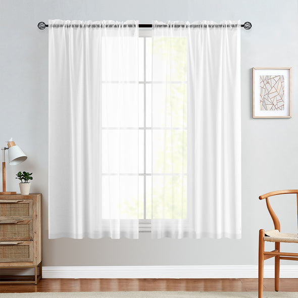 Jinchan Tuscany Sheer Light Filtering Curtains