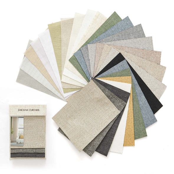 JINCHAN Curtain Fabric Swatches Sample Book