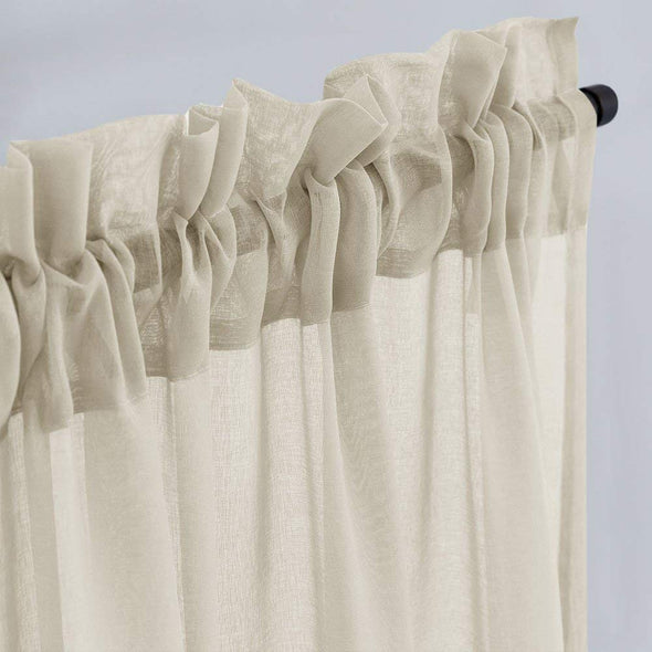 Jinchan Tuscany Sheer Light Filtering Curtains