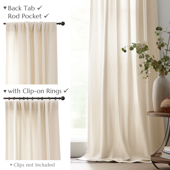 Jinchan Verona Linen Curtains