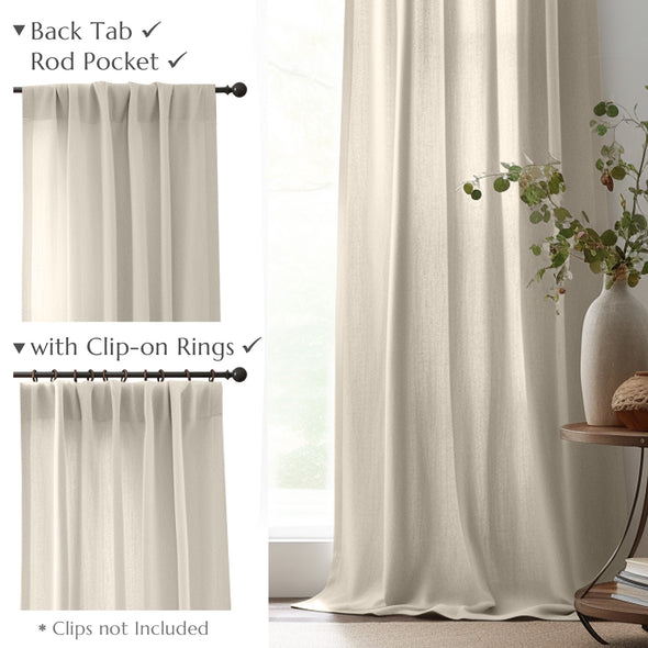 Jinchan Verona Linen Curtains