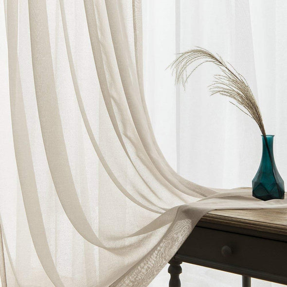 Jinchan Tuscany Sheer Light Filtering Curtains