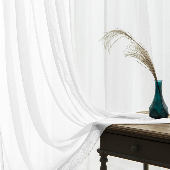 Jinchan Tuscany Sheer Light Filtering Curtains