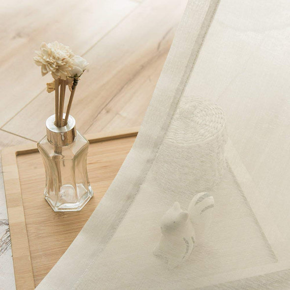 Jinchan Tuscany Sheer Light Filtering Curtains