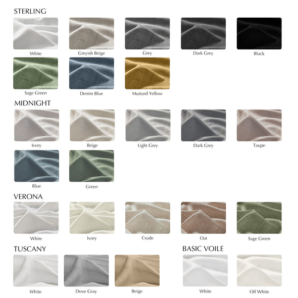 JINCHAN Curtain Fabric Swatches Sample Book