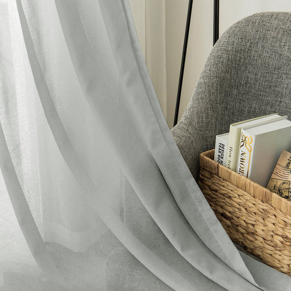 Jinchan Tuscany Sheer Light Filtering Curtains