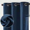 jinchan Blackout Curtains for Bedroom Curtains 63 Inch Length Grommet Top Thermal Insulated Curtains