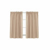 Waffle Woven Cafe Curtains Waterproof Kitchen Window Curtain Sets 2 Planes