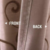 Faux Silk Swirl Embroidered Grommet Top Curtains Bedroom 2 Panels