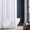 Fabric Shower Curtain for Bathroom Water Resistant 70x72 inches with Curtain Hooks 1 Panel