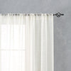 NALA // Linen Textured Sheer Curtains Rod Pocket 2 Panel Pack
