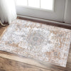 Area Rug Persian Rug Grey Vintage Rug Traditional Distressed Foldable Thin Rug Retro Kitchen Accent Rug Indoor Floor Cover Non Slip Carpet
