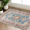 JINCHAN Area Rug Persian Rug Vintage Floor Cover Indoor Kilim Rug Chenille Print Carpet Traditional Overdyed Retro Accent Rug Foldable Thin Rug Non Slip for Kitchen Bathroom