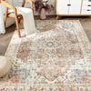 JINCHAN Area Rug Persian Rug Vintage Rug Indoor Distressed Carpet Gray Thin Rug Chenille Mat Foldable Accent Rug Lightweight Kitchen Living Room Bedroom Dining Room