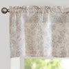 Farmhouse Linen Valance Curtain for Kitchen Floral Rustic Light Filtering Rod Pocket Window Topper Treatment 1 Panel