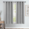 Linen Textured Curtains Grommet Top Blackout Drapes Living Room Bedroom Window Treatment 2 Panels