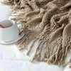 Throw Blanket Soft Knit Mesh Tassels Style Sofa Comforter Couch Bed Decor 50 x 60 inch
