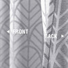 VIOLA // Round Leaf Pattern  Jacquard Curtain Grommet Ring Top