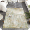 Low Pile Area Rug Modern Abstract Colorful Floorcover Indoor Mat for Living Room Kitchen