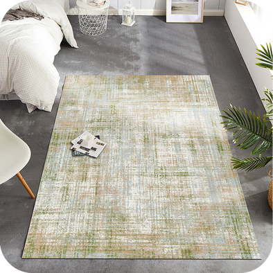 Low Pile Area Rug Modern Abstract Colorful Floorcover Indoor Mat for Living Room Kitchen