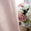 Privacy 18 inch Valance for Bathroom Short Semi Sheer Window Dressing Casual Weave Curtain for Kitchen