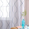 Romantic Sheer Curtains for Living Room Embroidered Design Grommets Curtains for Bedroom 2 Panels