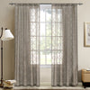 Sheer Curtains for Living Room Moroccan Tile Embroidered Window Curtains 2 Panel