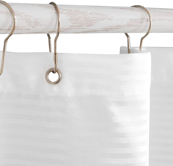 Black and White Shower Curtain Fabric Shower Curtain for Bathroom Modern Black Striped Shower Curtain Summer Waterproof in Bath 70x72 inches Long Shower Curtains Set with Curtain Hooks 1 Panel