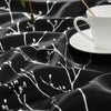 Black Branch Blackout Curtains 63 Inches Length 2 Panels for Living Room Bedroom Silver Foil Print Thermal Insulated Grommet Top Window Drapes
