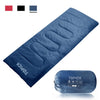 Sleeping Bag for Adults W32" x L87" Blue Compact Lightweight Water Resistant Camping Bag with Compression Sack
