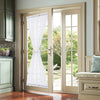 BELLA // Sheer Embroidery French Door Curtain With Flower Design