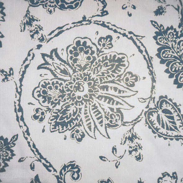 QUEENY // Scroll Paisley Print Linen Blend Table Runner / Table Cloth